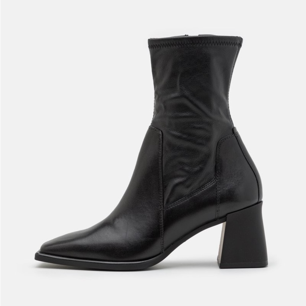 Vagabond Hedda Black Heeled Sock Boots